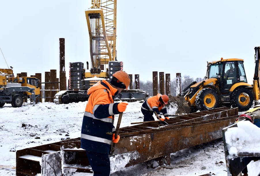 Строительство моста через реку Оку в Рязанской области выполнено на 15,9 %
