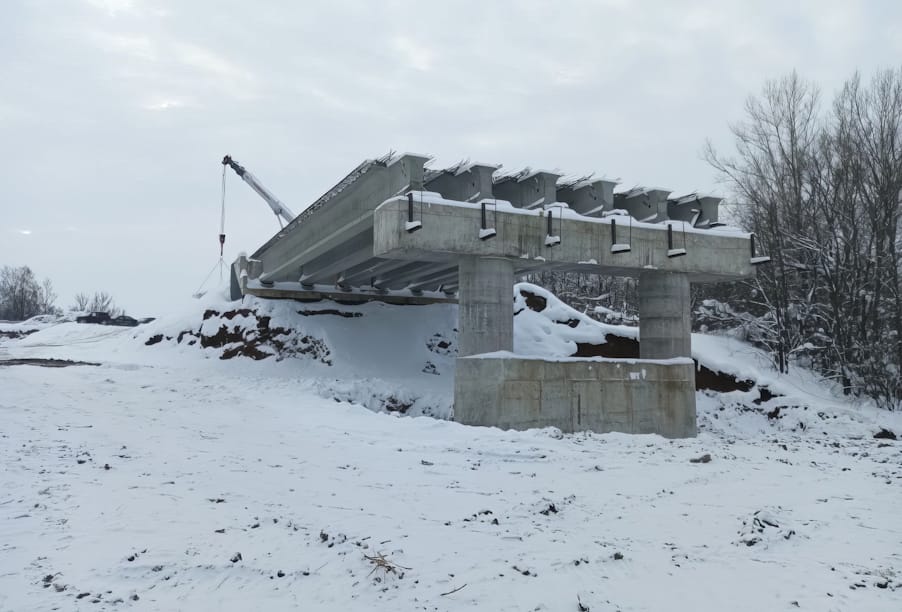 В Республике Башкортостан приступили к армированию швов на мостовом сооружении через реку Быстрый Танып  